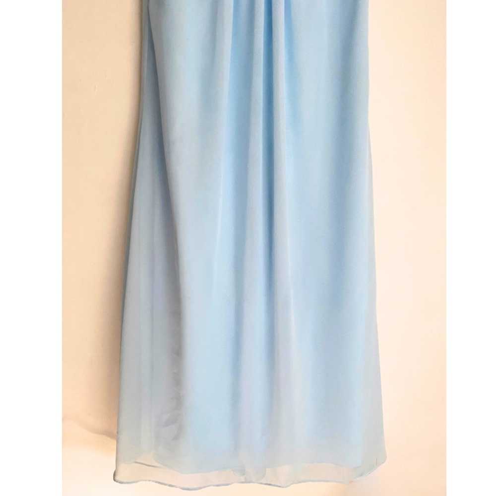 NWT JJ’s House Sky Blue Shoulder Cut Out Back Bridesmaid/Wedding Dress [US 6] - Picture 3 of 12